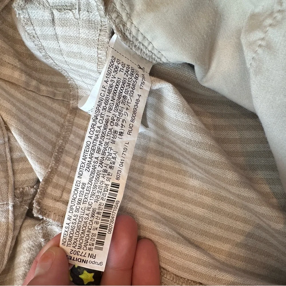 *EUC Sz L*ZARA Linen pants